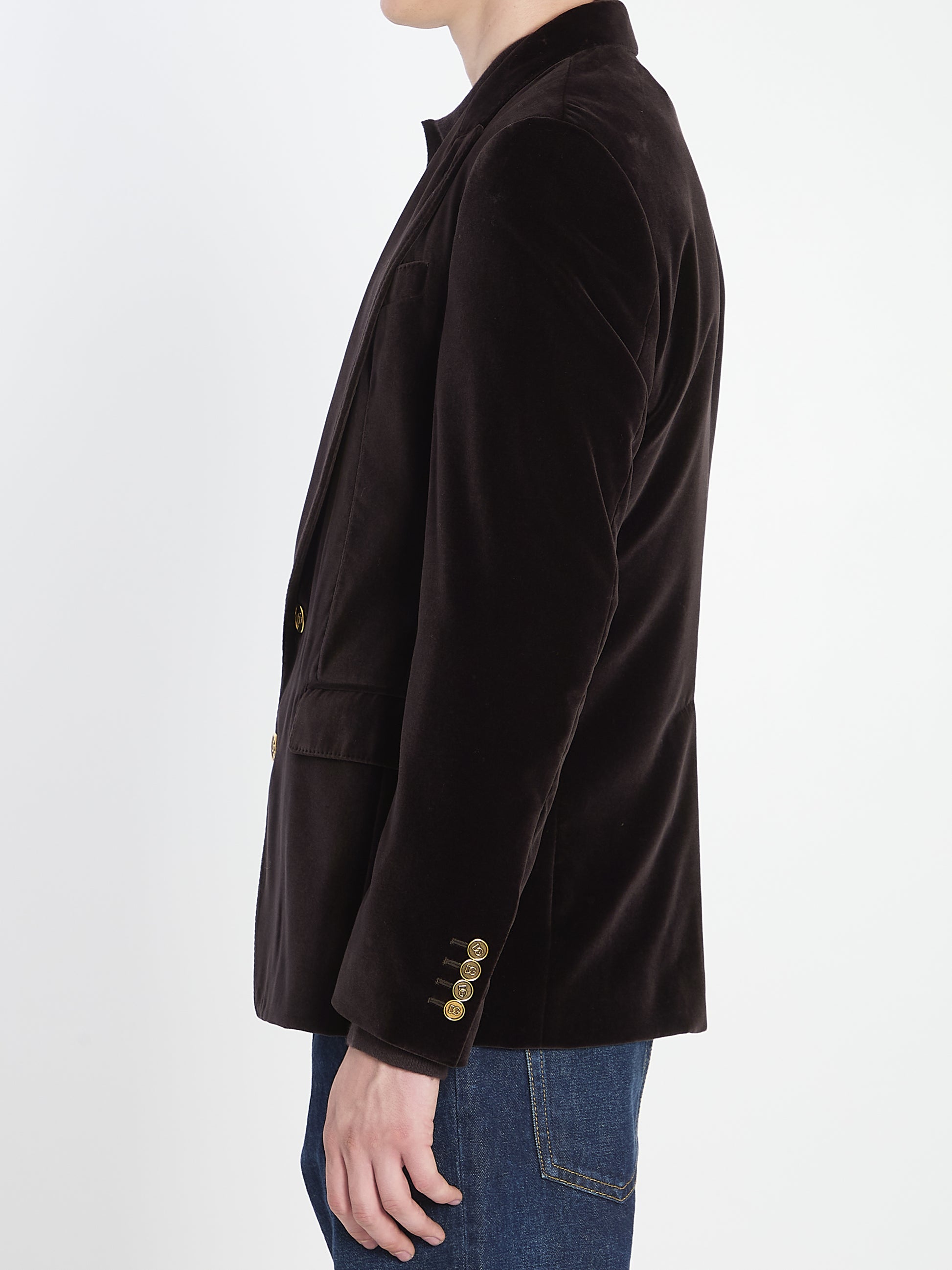 Single-breasted Sicilia Light jacket in cotton