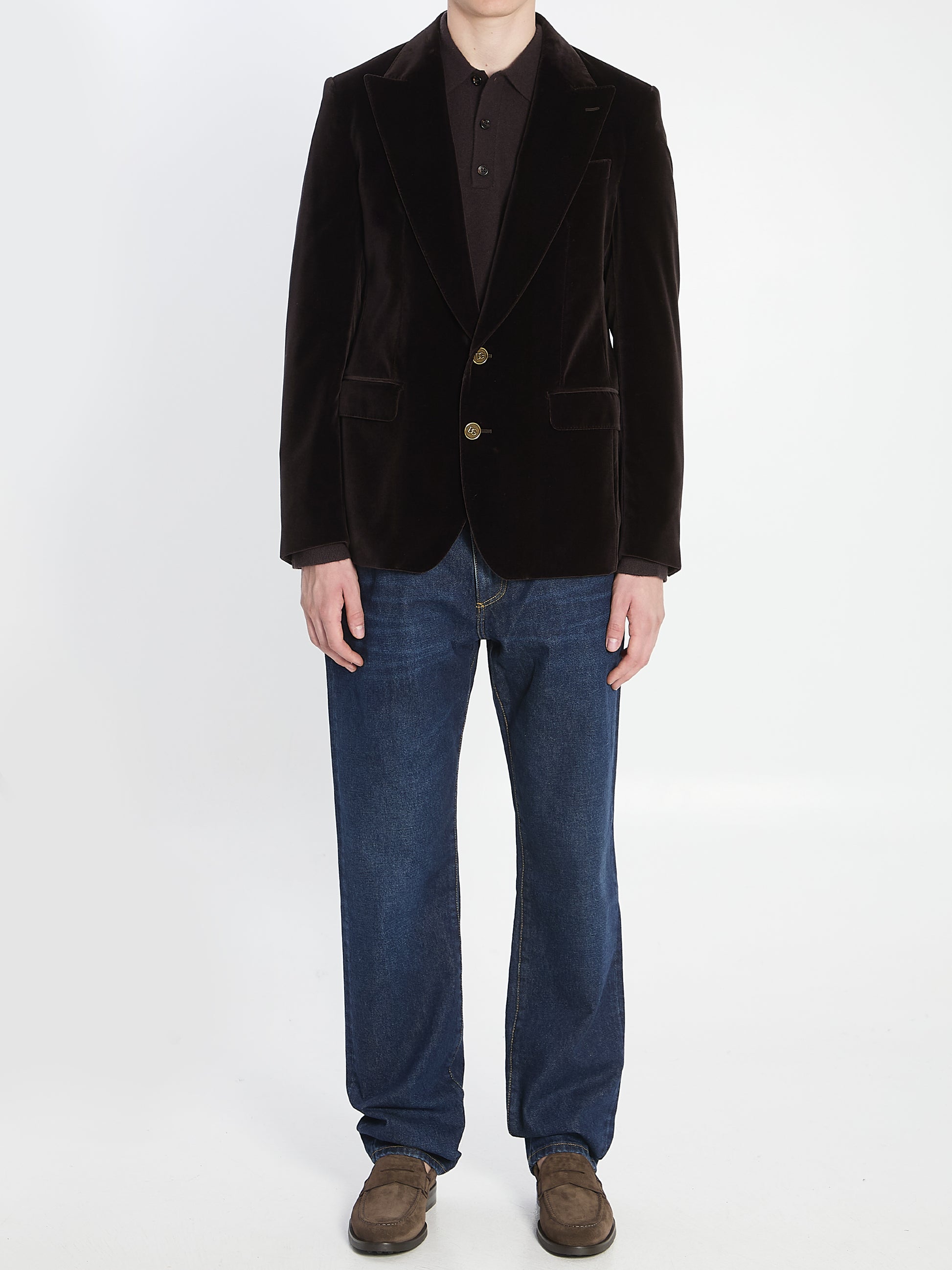 Single-breasted Sicilia Light jacket in cotton