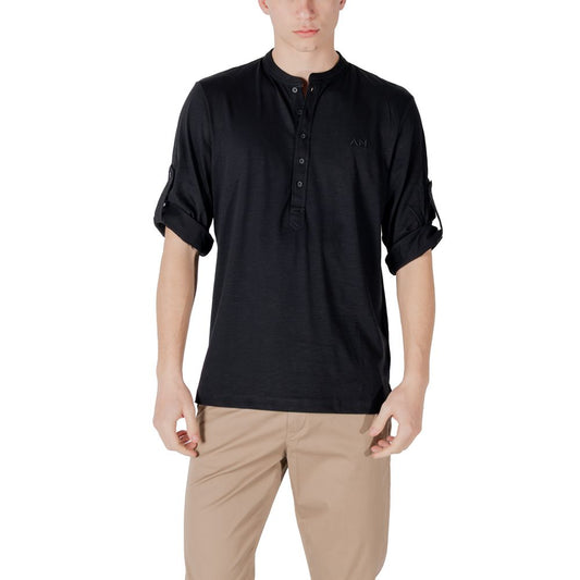 Antony Morato Black Cotton Shortsleeve Shirt