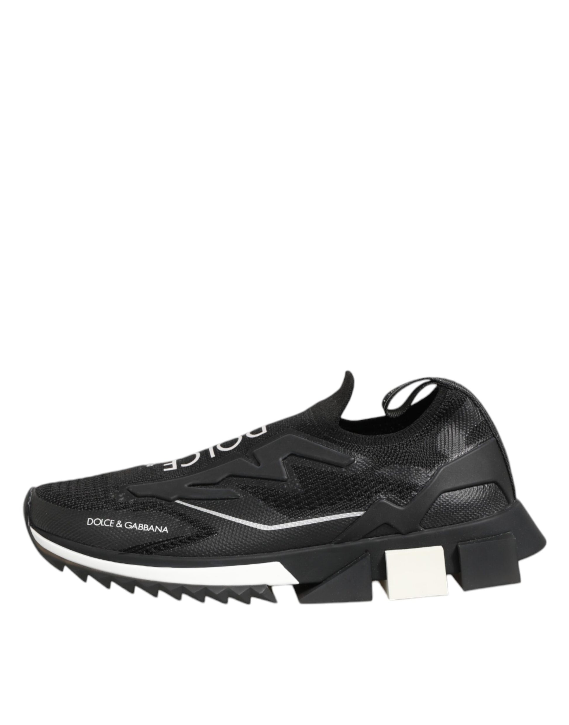 Dolce & Gabbana Black SORRENTO Sport Stretch Sneakers Shoes