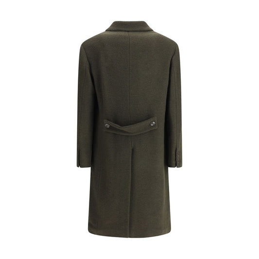 Cruna Bicolor Fleece Wool Coat