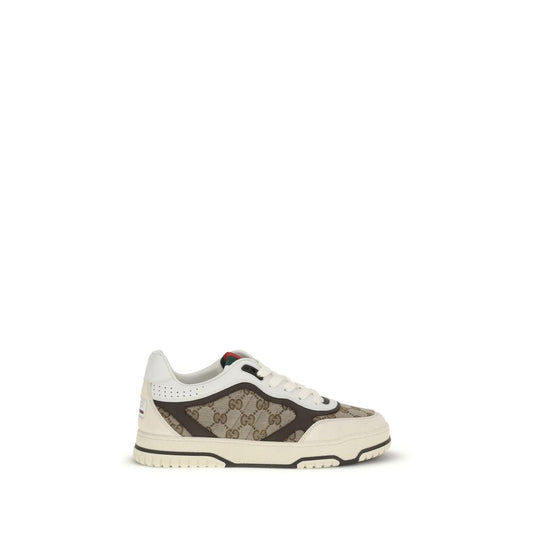 Gucci Beige Fabric Low Top Sneakers