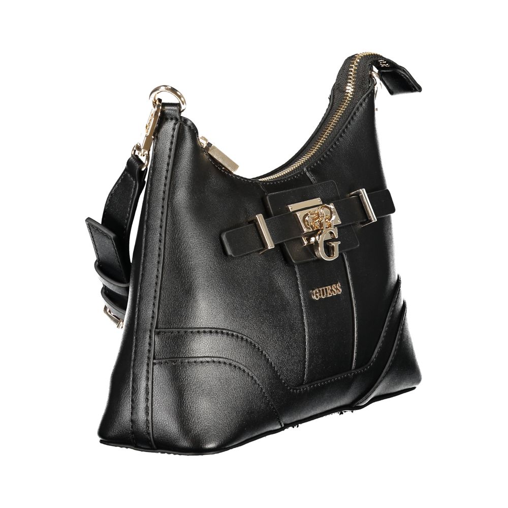 Guess Jeans Nero Poliuretano Woman Handbag