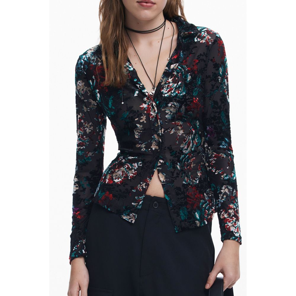 Desigual Nero Poliammide Women Shirt