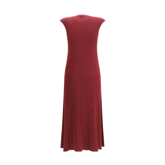 SA SU PHI Bordeaux Cashmere Casual Dress
