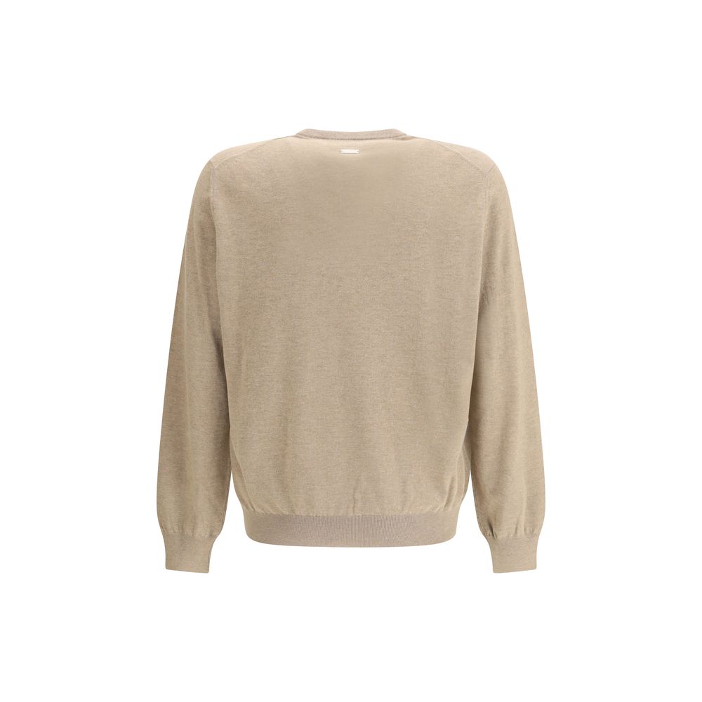 Ferragamo Beige Fleece Wool Sweatshirt