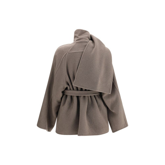 Rick Owens Brown Cashmere Coat