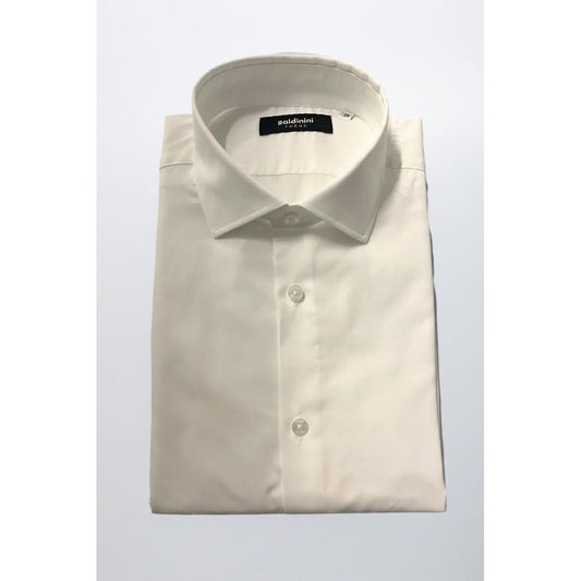 Baldinini Trend White Cotton Men Shirt