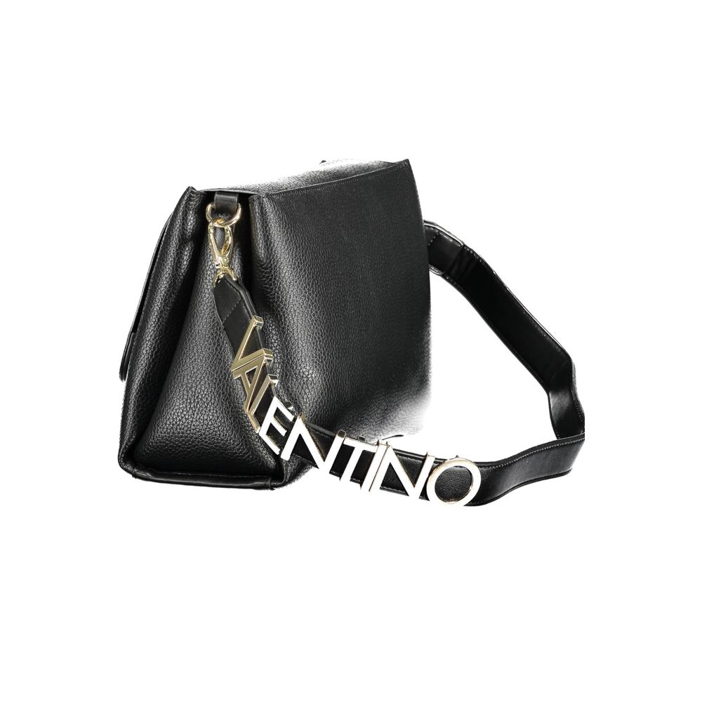 Mario Valentino Black Polyurethane Women Handbag