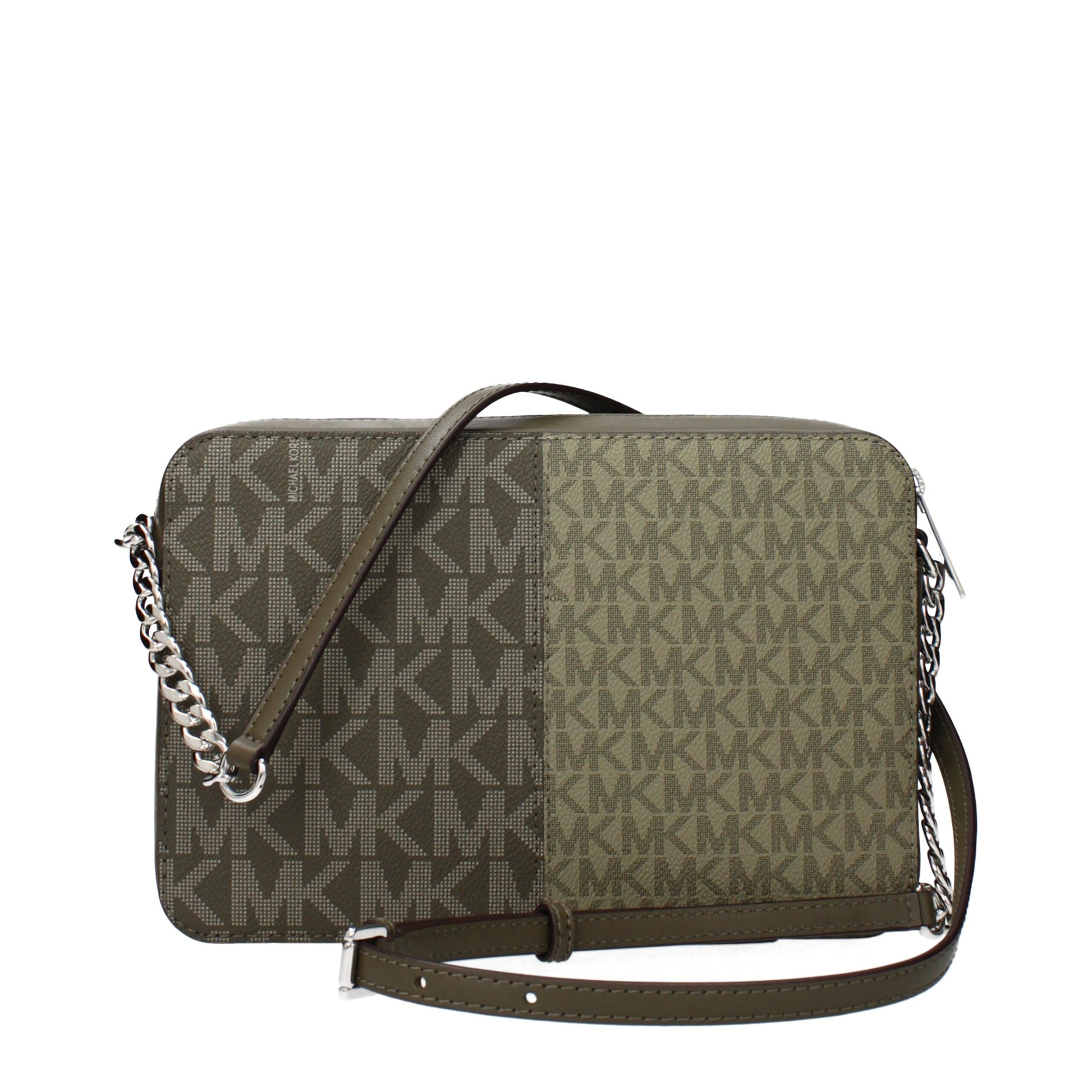 Michael Kors Green Fabric Crossbody Bag