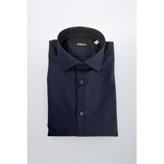 Baldinini Trend Blue Cotton Men Shirt