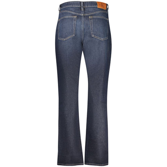 Calvin Klein Blue Cotton Women's High-Rise Jeans