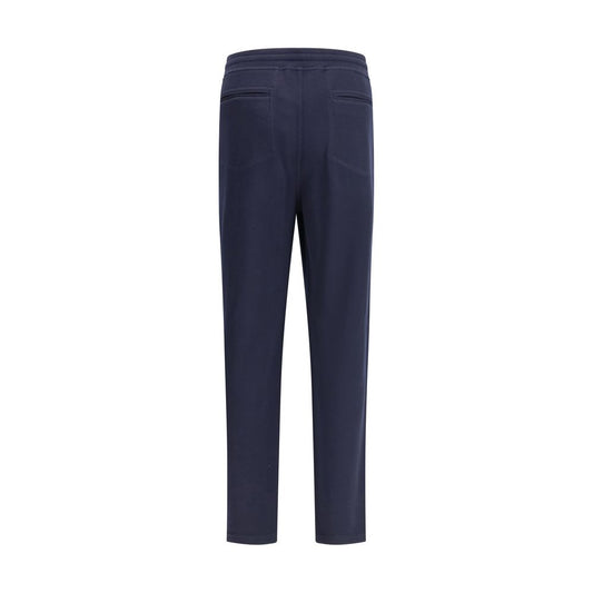 Brunello Cucinelli Blue Cashmere Casual Pants