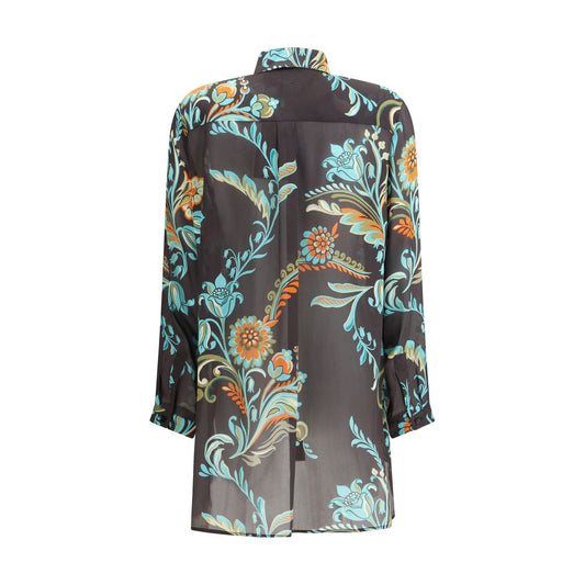 Etro Multicolor Silk Pattern Shirt
