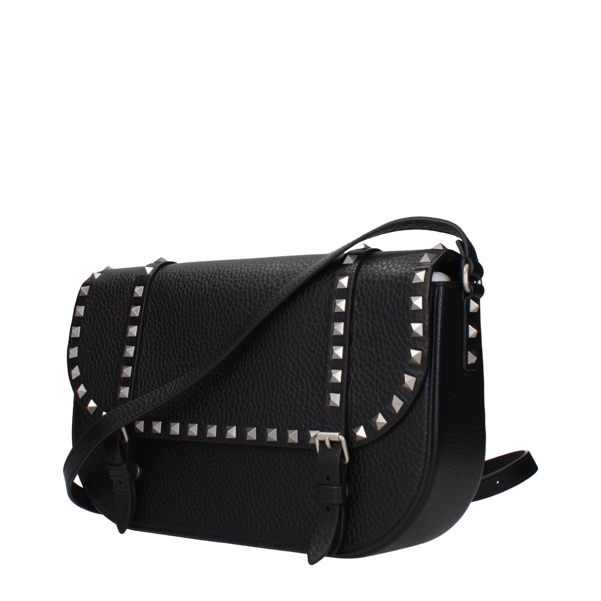 Valentino Garavani Black Leather Crossbody Bag