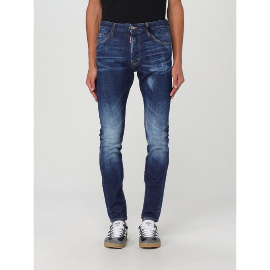 Dsquared² Blue Cotton Skinny Jeans
