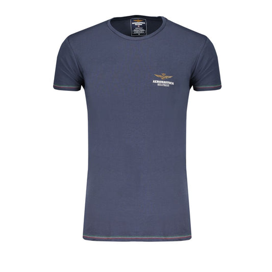 Aeronautica Militare Blue Cotton T-Shirt