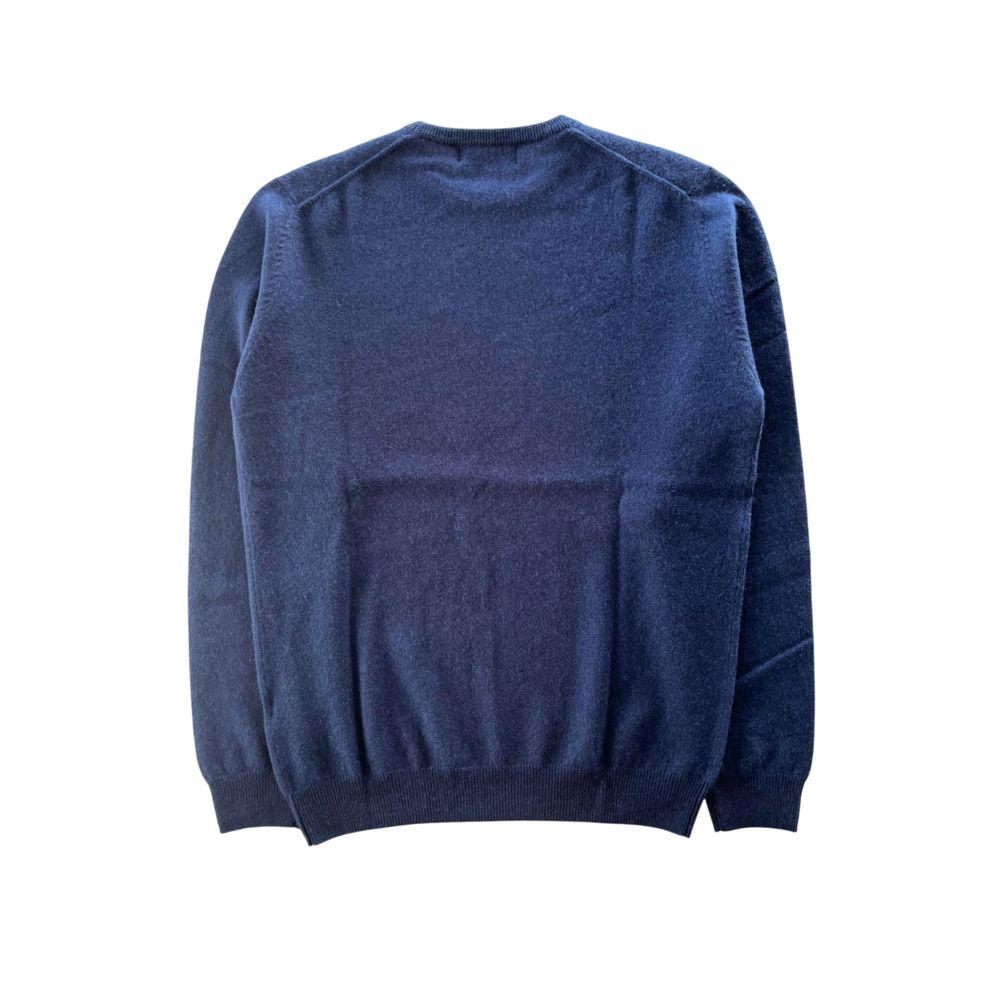 Baldinini Trend Blue Cashmere Men Sweater