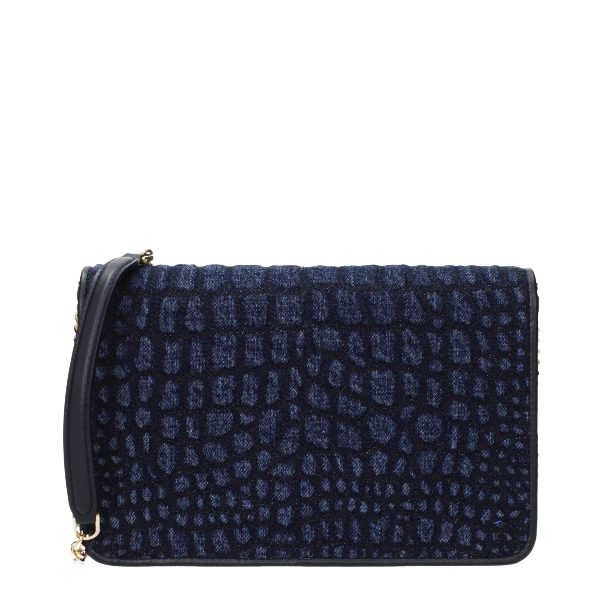Tom Ford Blue Fabric Clutch Bag