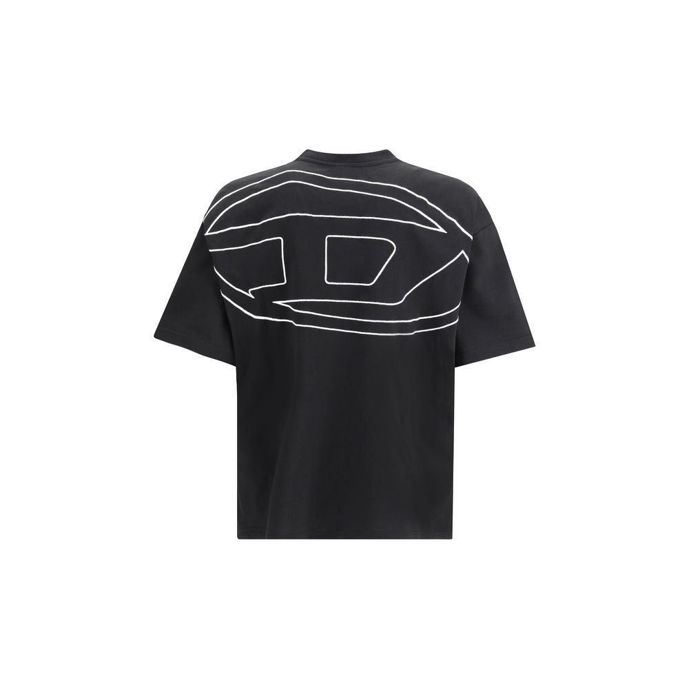 Diesel Black Cotton T-Shirt
