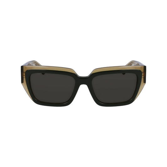 Ferragamo Green Acetate Sunglasses