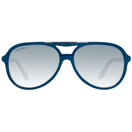 Longines Blue Plastic Sunglasses