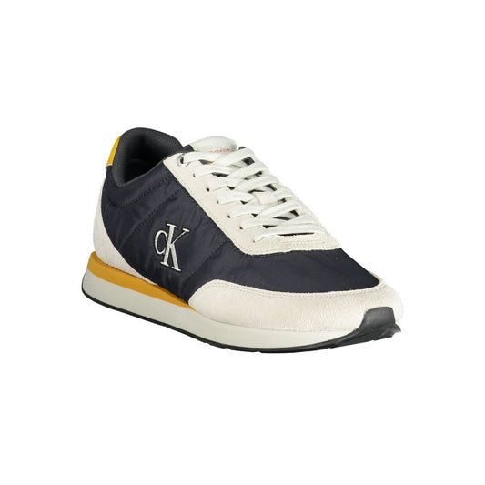 Calvin Klein Blue Recycled Polyester Men Sneaker