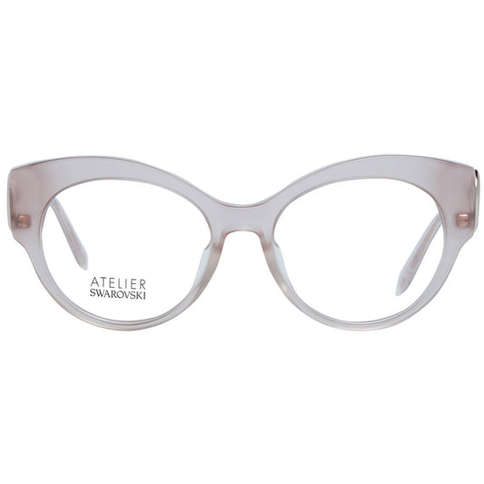 Atelier Swarovski Beige Plastic Glasses (Frames)
