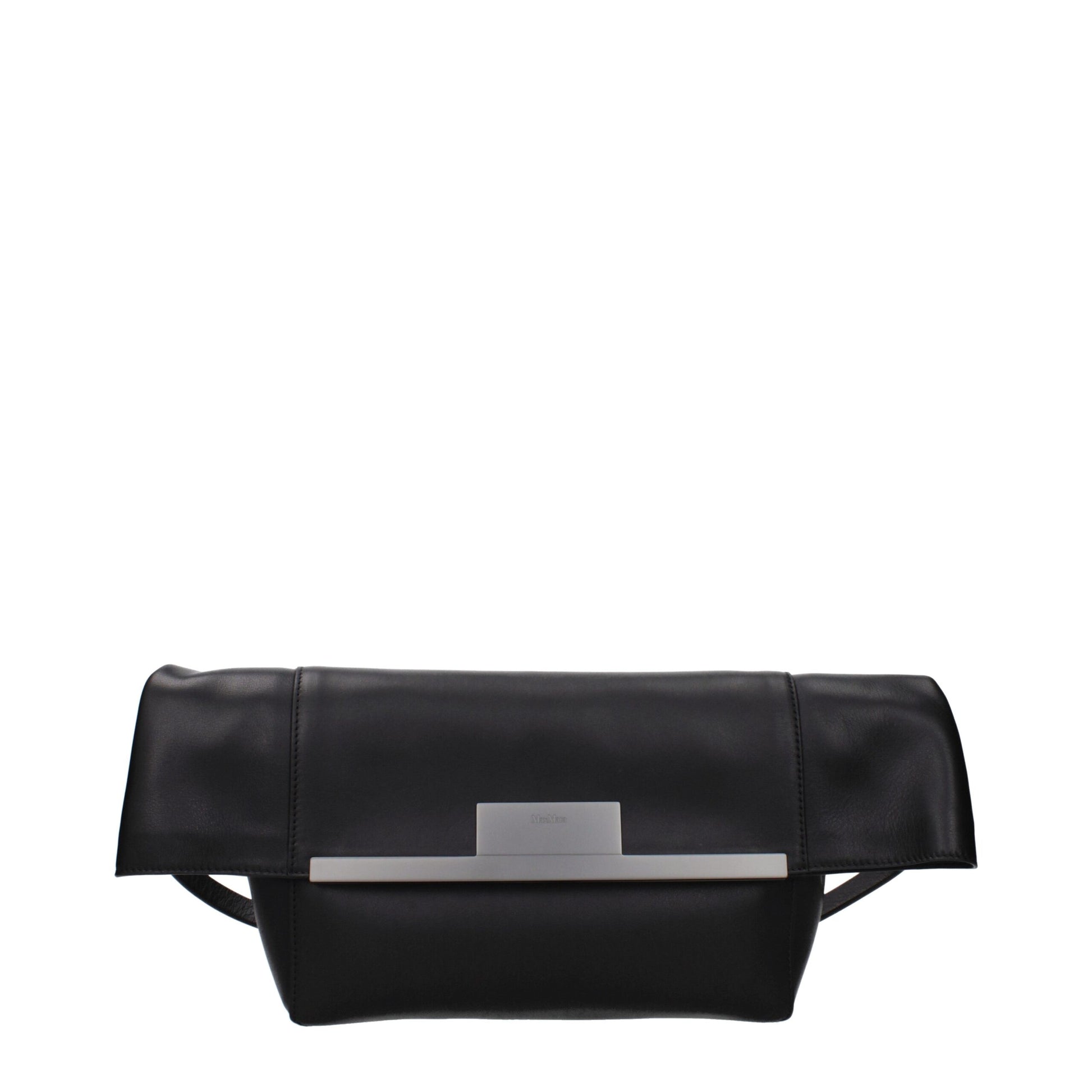 Max Mara Black Leather Shoulder Bag