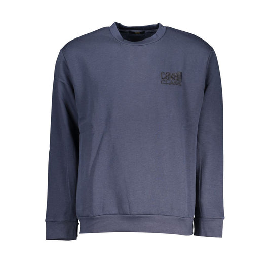 Cavalli Class Blue Cotton Sweatshirt