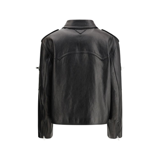 Prada Black Leather Jacket