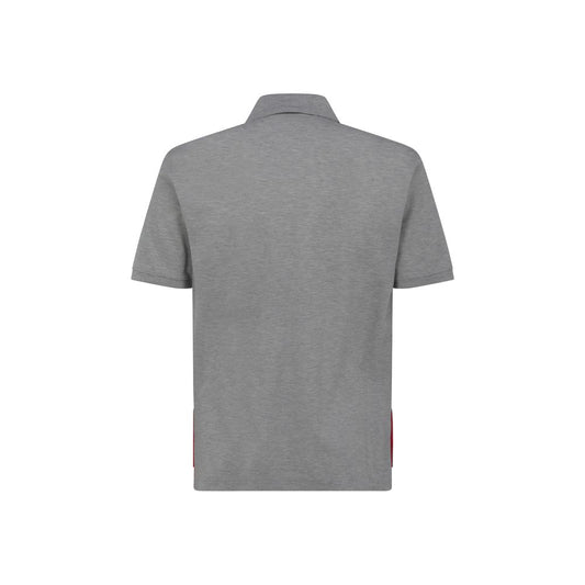 Thom Browne Gray Cotton Polo Shirt