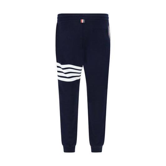 Thom Browne Blue Cotton Casual Pants