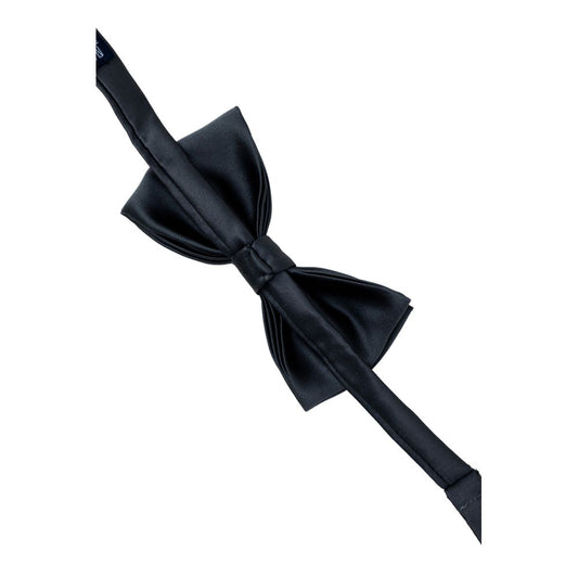 Punto Sella Cravatte Gray Silk Bowtie