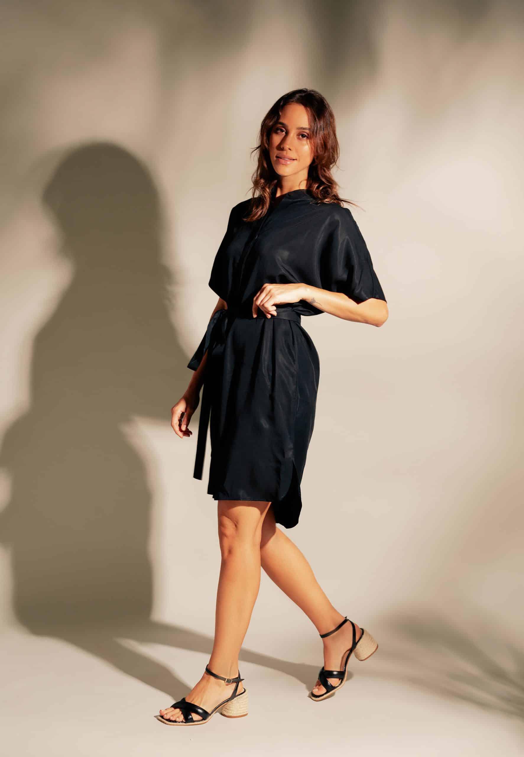 Mangará Atelier Marica Block Heels Black Sandals - Elegant & Comfortable