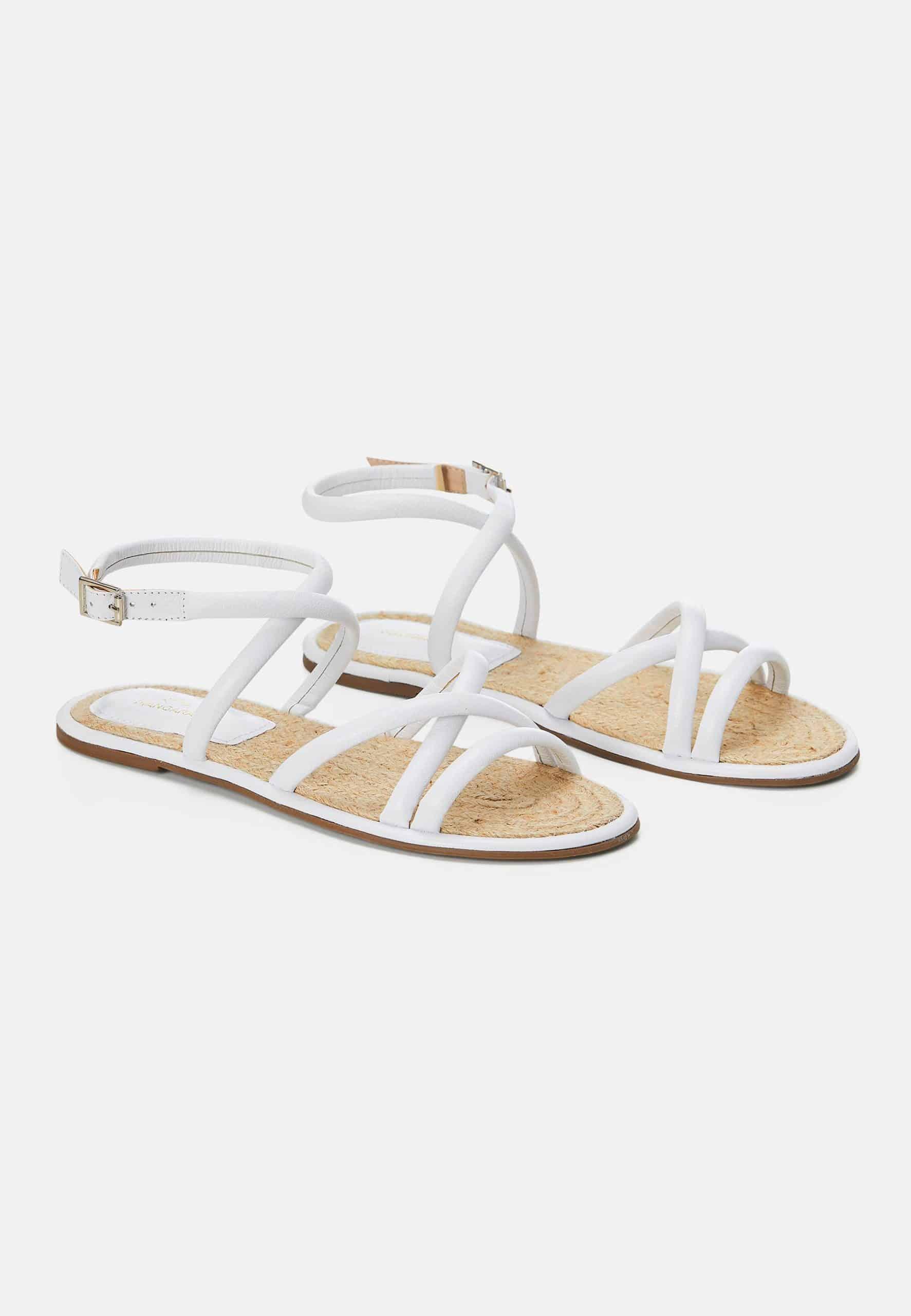 Mangará Atelier White Angico Women'S Leather Sandals