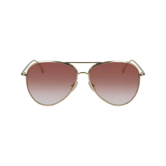 Victoria Beckham Gold Metal Sunglasses