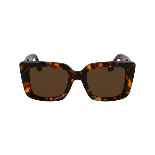 Victoria Beckham Brown Acetate Sunglasses