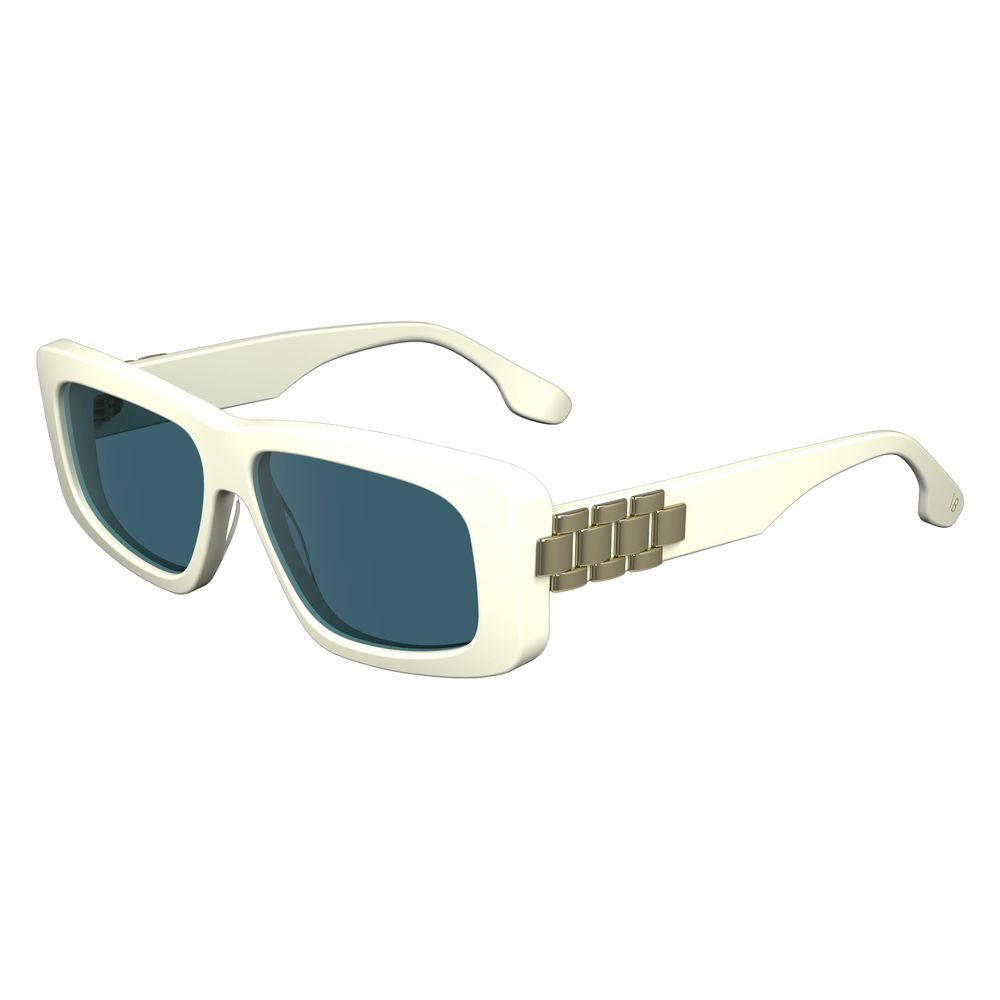 Victoria Beckham White Acetate Sunglasses