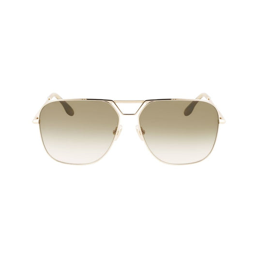 Victoria Beckham Gold Metal Sunglasses
