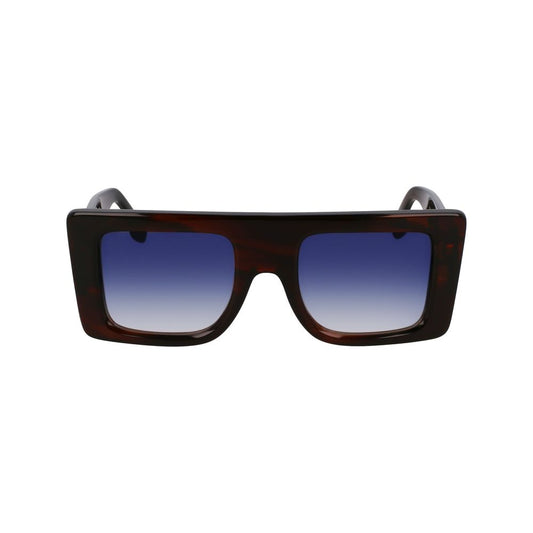 Victoria Beckham Brown Acetate Sunglasses