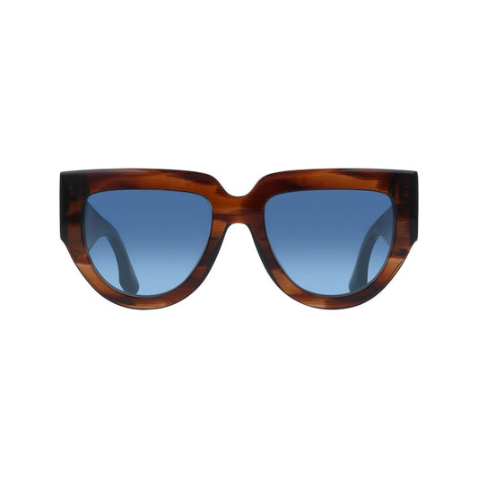 Victoria Beckham Brown Acetate Sunglasses