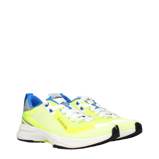 Lanvin Yellow Fabric Athletic Sneakers