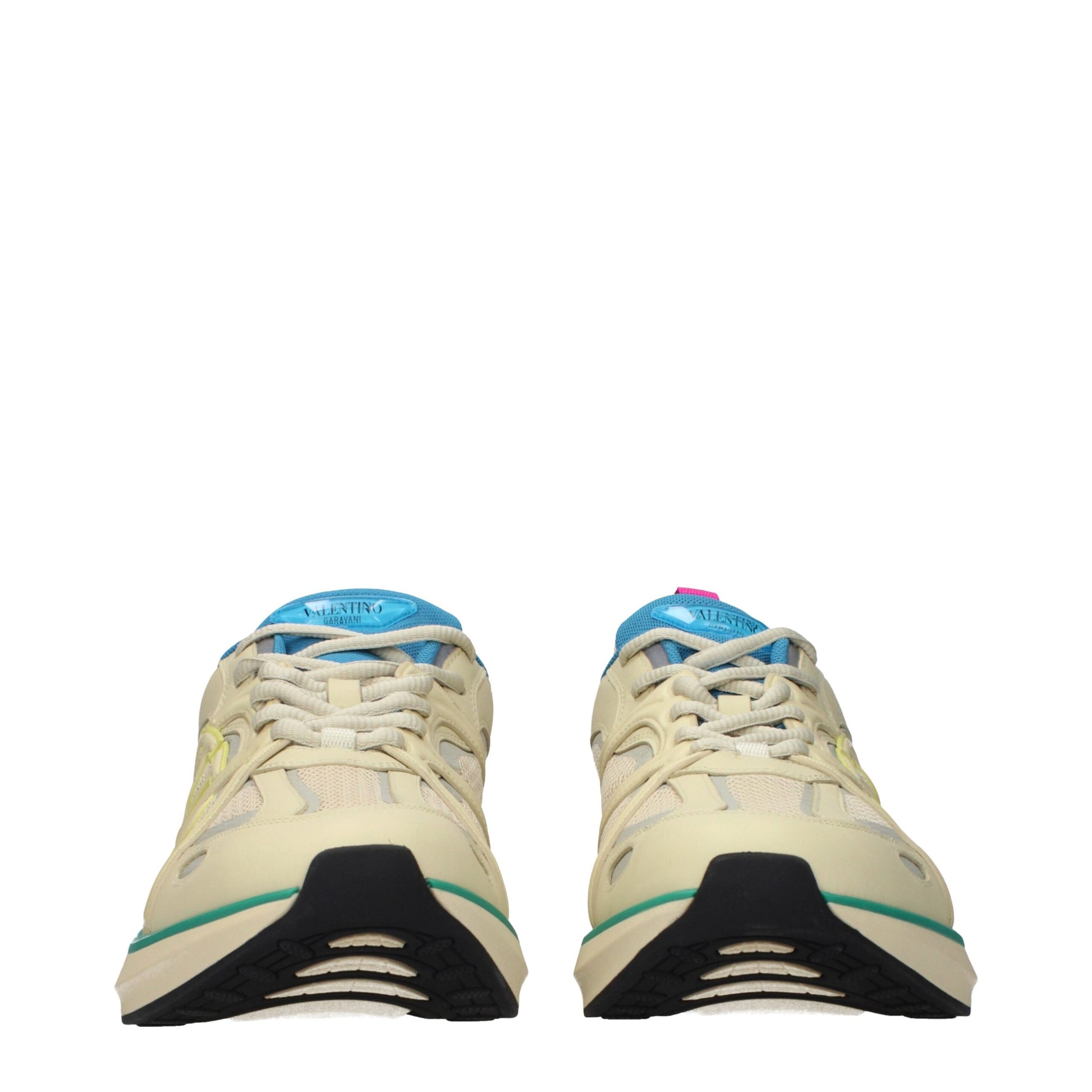 Valentino Garavani Beige Fabric Athletic Sneakers