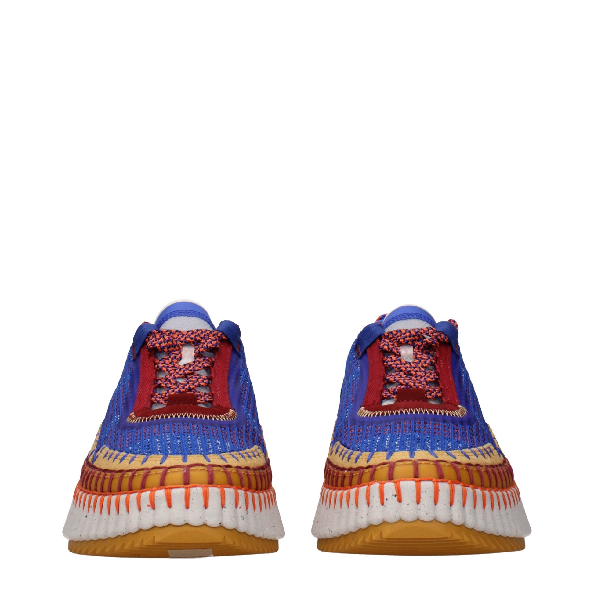 Chloé Blue Fabric Chunky Sneakers