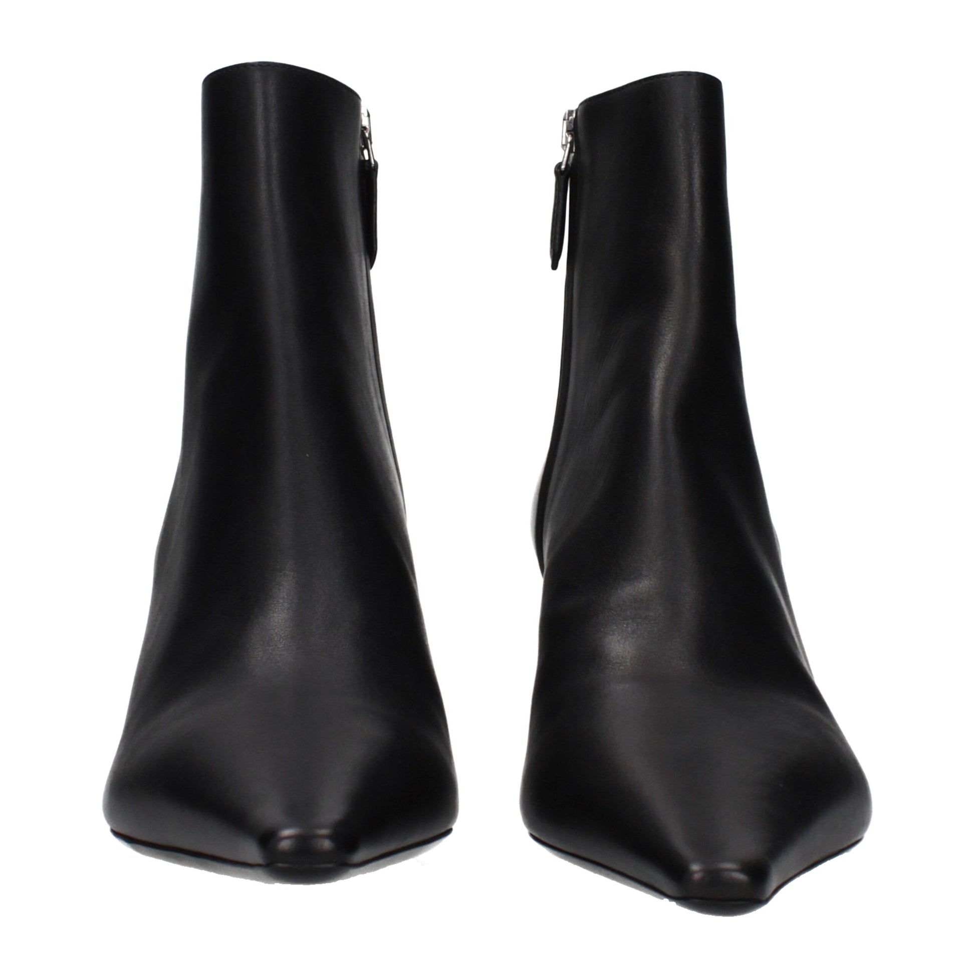 Prada Black Leather Ankle Boots