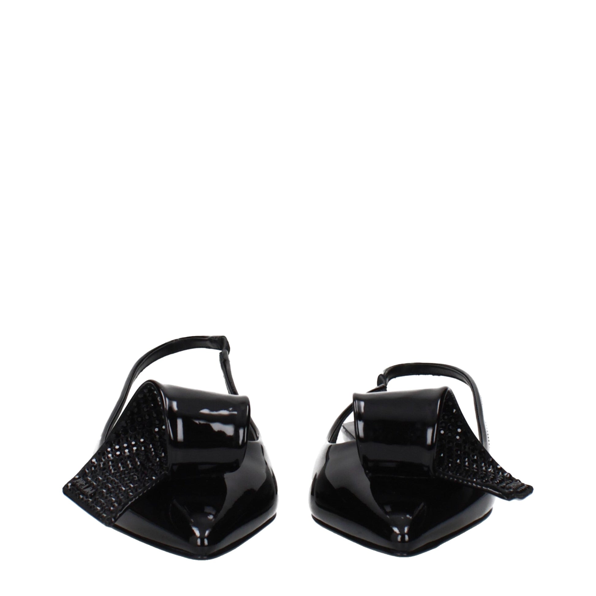 Prada Black Leather Sandals