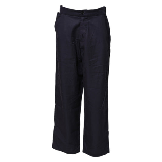 Levi's Navy Blue Straight High Waist Chino Casual Trouser Pants