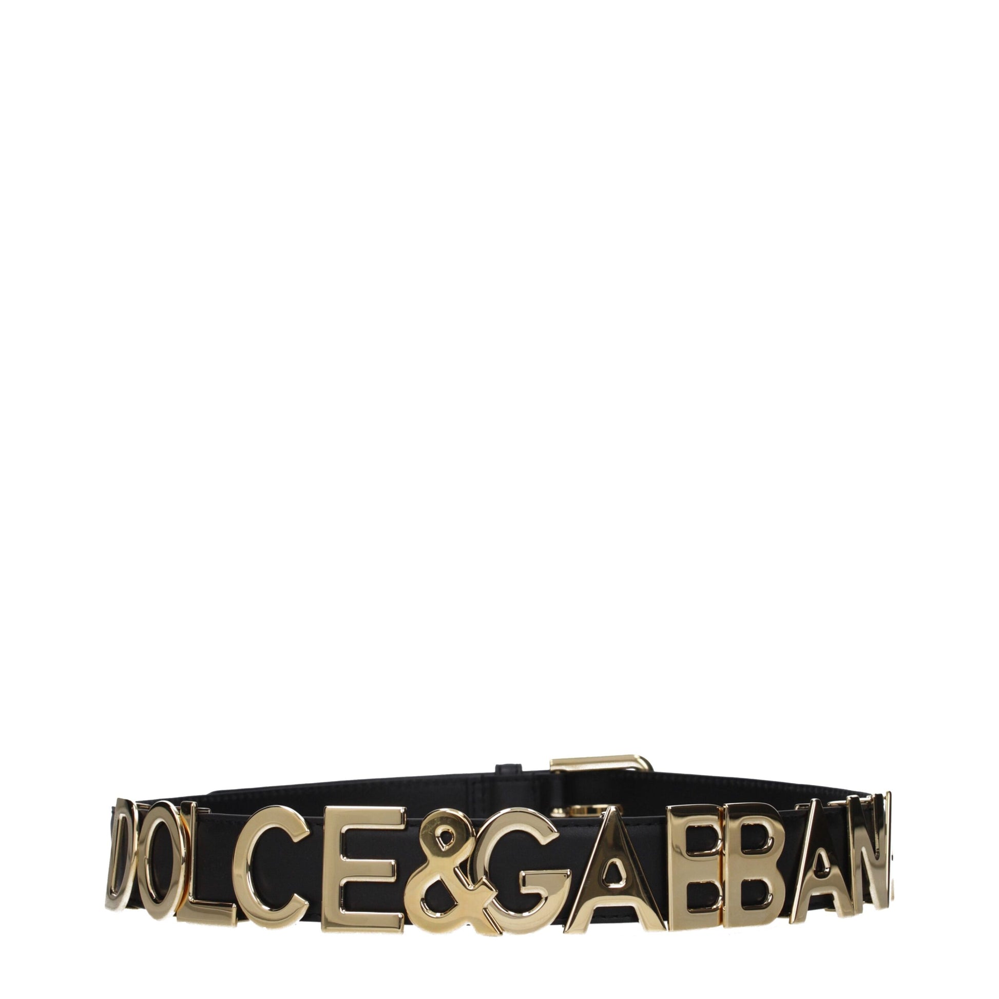 Dolce & Gabbana Black Leather Regular Belt