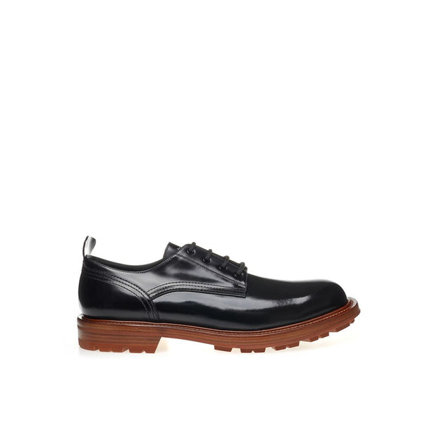 Alexander McQueen Elegant Black Leather Casual Men's Shoes